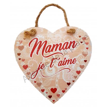 Coeur Message Maman Je T Aime Cadeau Fete Des Meres Pas Cher