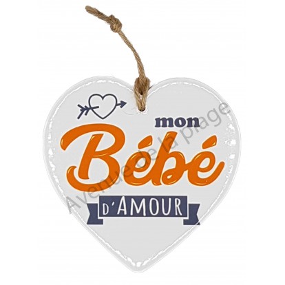 Coeur Message Mon Bebe D Amour Decoration Chambre D Enfant