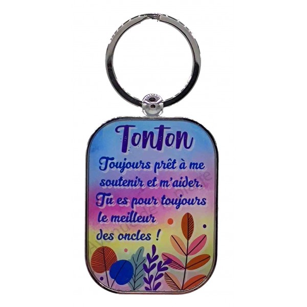 Porte clé message Meilleur Tonton, Idée cadeau pour oncle