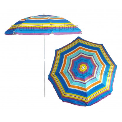 Parasol De Plage Anti Uv Multicolore 140 Cm